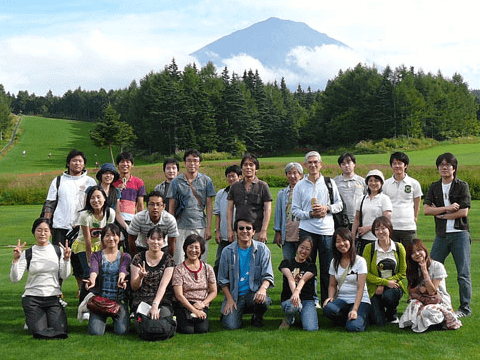 Travel with Lab members to Yamanashi　2009.9